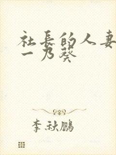 社长的人妻秘书一乃葵