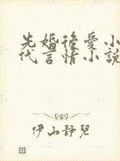 先婚后爱小说现代言情小说