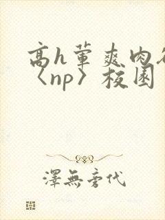 高h荤爽肉欲文〈np〉校园封面
