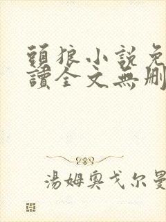 头狼小说免费阅读全文无删减封面