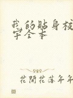 我的贴身校花唐宇全本