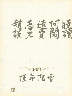 赵志远何晓雨小说免费阅读最新章节封面