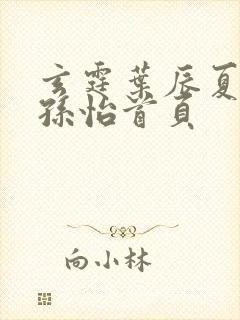 玄霆叶辰夏若雪孙怡首页封面