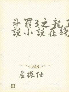 斗罗3之龙王传说小说在线阅读封面