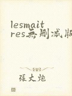 lesmaitres无删减版在线播放