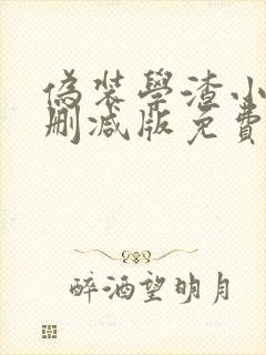 伪装学渣小说未删减版免费封面