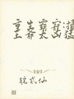 重生霸宠:摄政王爷太凶猛txt封面