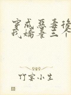 穿成恶毒后娘,我娇养三个小反派