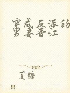 穿成反派的炮灰男妻晋江