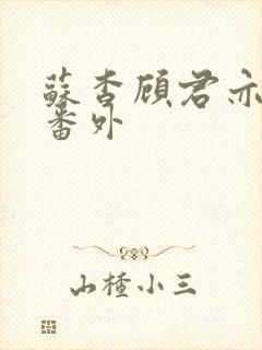 苏杳顾君亦婚后番外