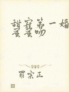 甜宠第一婚总裁蜜蜜吻