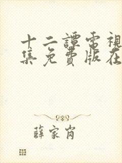 十二谭电视剧全集免费版在线观看