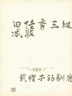 田佳秀三级未删减版