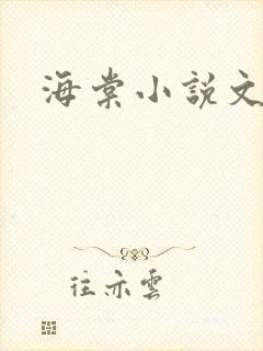 海棠小说文封面