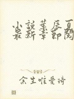 小说叶辰夏若雪最新章节阅读