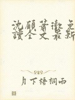 沈愿萧彻免费阅读全文最新章节