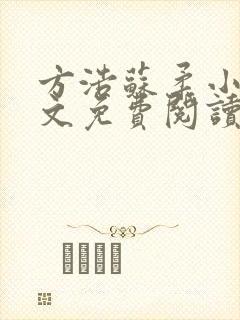 方浩苏柔小说全文免费阅读