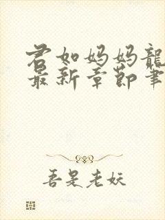 君如妈妈龙剑飞最新章节笔趣阁封面