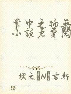 掌中之物无删减小说免费阅读全文