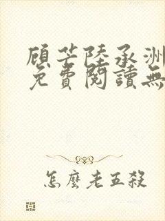 顾芒陆承洲小说免费阅读无弹窗