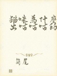 猫咪为什么会发出咕咕咕的声音