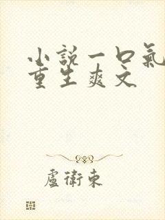 小说一口气看完重生爽文