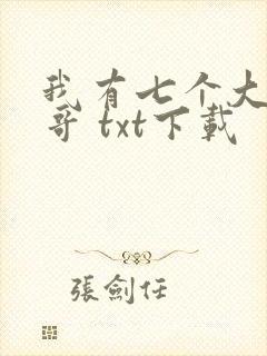 我有七个大佬哥哥 txt下载封面