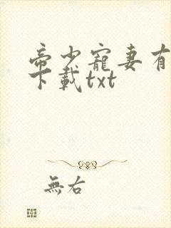 帝少宠妻有点甜下载txt封面