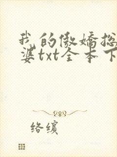 我的傲娇总裁老婆txt全本下载