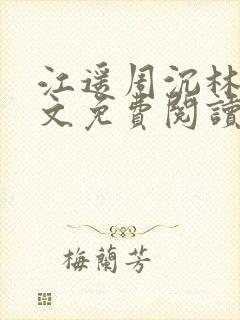 江遥周沉林薇全文免费阅读