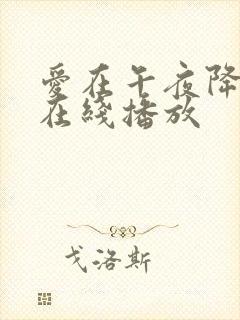 爱在午夜降临前在线播放