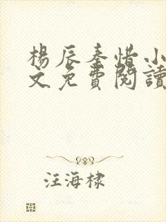 杨辰秦惜小说全文免费阅读最新章节