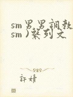 sm男男调教(sm )系列文