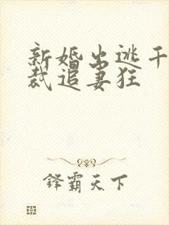 新婚出逃千亿总裁追妻狂封面