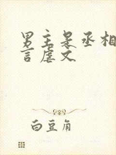 男主是丞相的古言虐文封面