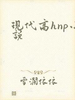 现代高hnp小说