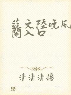 苏文陆晚风笔趣阁入口