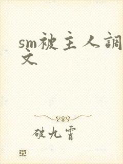 sm被主人调教文