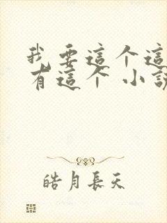 我要这个这个还有这个 小说封面