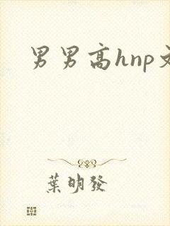 男男高hnp文封面