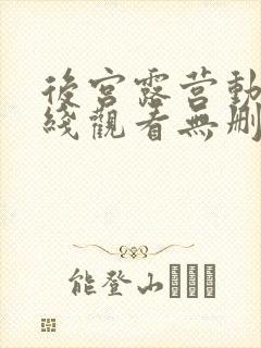 后宫露营动漫在线观看无删减