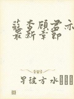 苏杳顾君亦小说最新章节封面