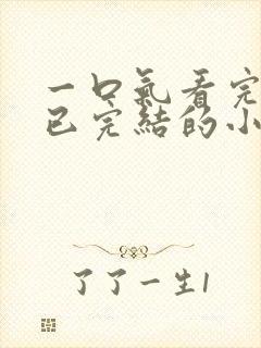 一口气看完爽文已完结的小说封面