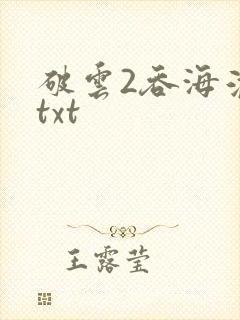 破云2吞海淮上txt封面