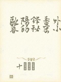 欧阳锋番外之黄蓉的秘密小说叫什么封面