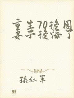 重生70后团长妻子后悔了全文阅读封面