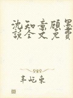 沈知意顾墨臣小说全文免费阅读