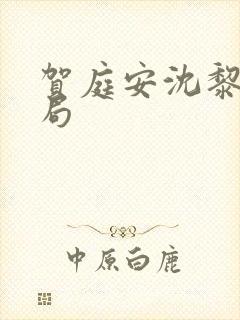 贺庭安沈黎初结局