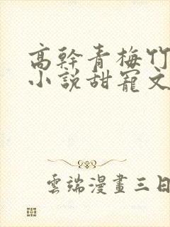 高干青梅竹马的小说甜宠文