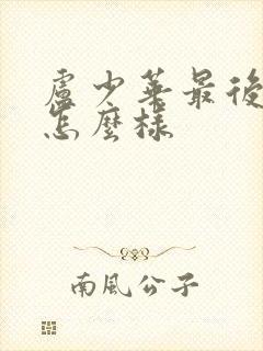 卢少华最后结局怎么样封面